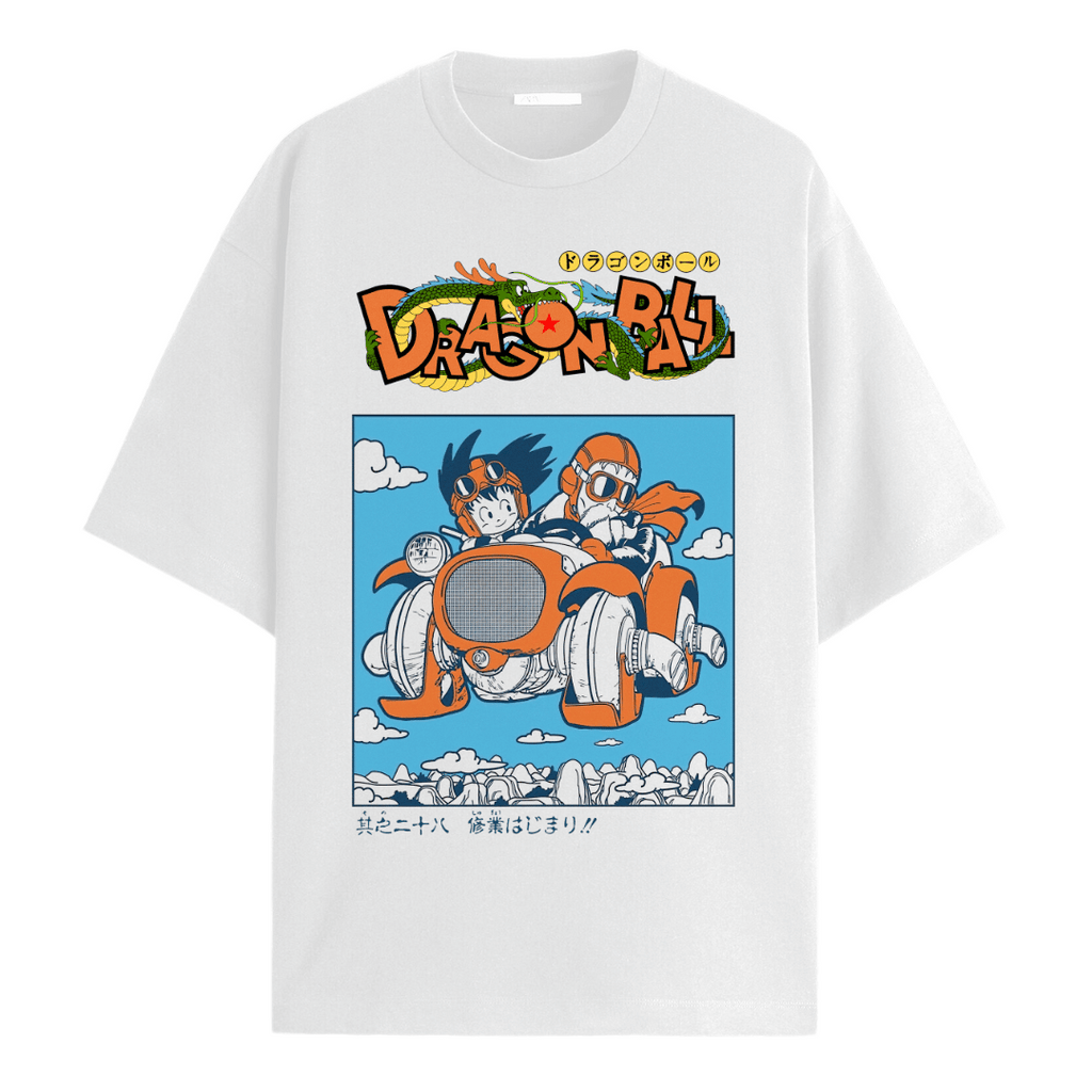 Dragon Ball Origins White Oversized Tee