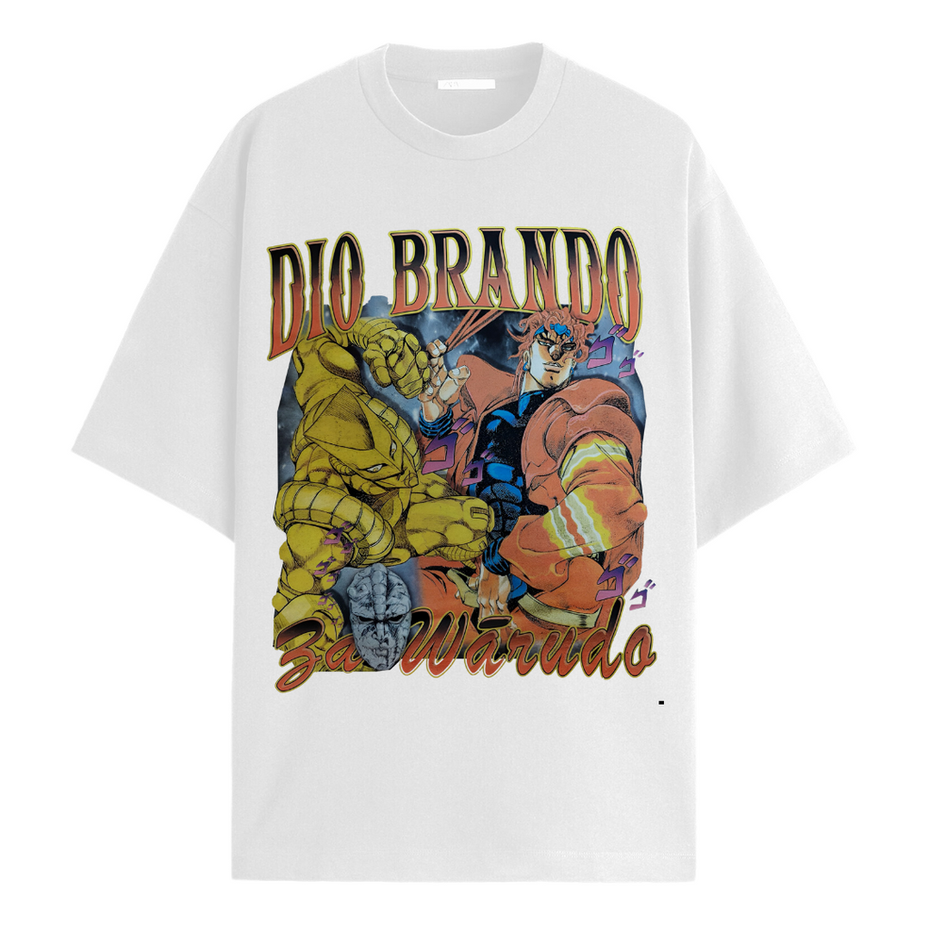 Dio Brando White Oversized Tee